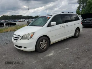 2006 Honda Odyssey EX-L z VIN 5FNRL38736B457235, wystawiony jako Copart lot #64974315 z przebiegiem 256 919 mil mil oraz Szkoda całkowita • Salvage title. Historia ofert i sprzedaży dostępna na DreamBid. Obrazek 1.