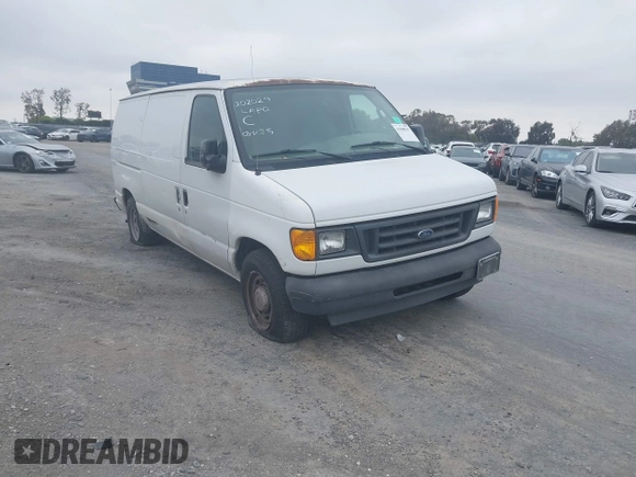 2004 Ford Econoline Cargo with VIN 1FTRE14W94HA16282, listed as a IAAI auction lot 41808947 with Not Provided miles. Bid and sale history available at carsss.com. Image 1.