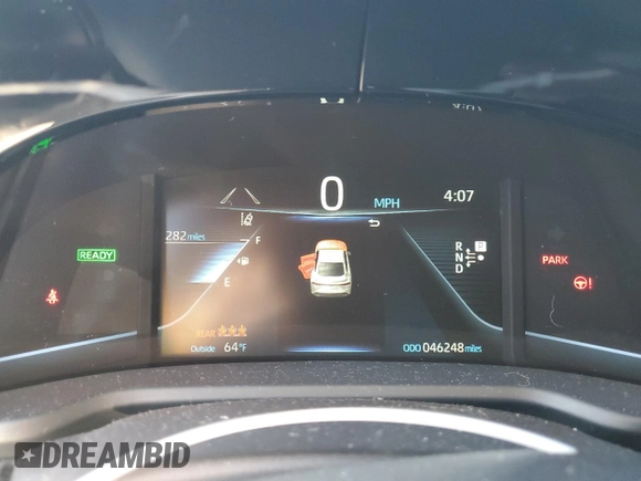 2021 Toyota Mirai XLE with VIN JTDAAAAA0MA001406, listed as a Copart auction lot 48431825 with 46,248 mi miles and Salvage Title. Bid and sale history available at carsss.com. Image 9.