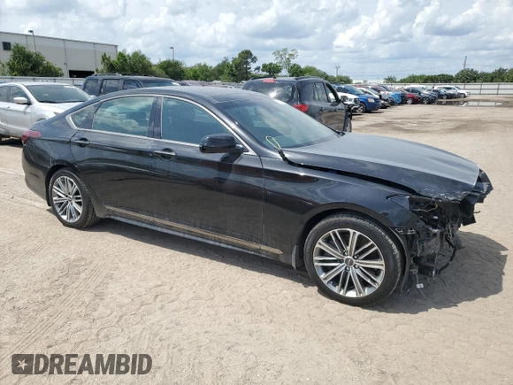 2019 Genesis G80 3.3T Sport with VIN KMTFN4JB4KU320146, listed as a Copart auction lot 50157415 with 40,786 mi miles and Salvage Title. Bid and sale history available at carsss.com. Image 4.