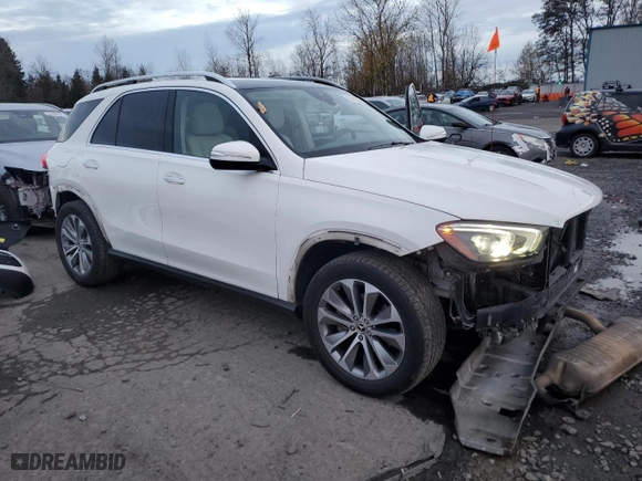 2020 Mercedes-Benz GLE with VIN 4JGFB4KEXLA061628, listed as a Copart auction lot 83780094 with 55,148 mi miles and Salvage Title. Bid and sale history available at carsss.com. Image 4.