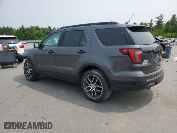 2018 Ford Explorer Sport z VIN 1FM5K8GT7JGB73212, wystawiony jako Copart lot #58817145 z przebiegiem 82 189 mil mil oraz Szkoda całkowita • Salvage title. Historia ofert i sprzedaży dostępna na DreamBid. Obrazek 2.
