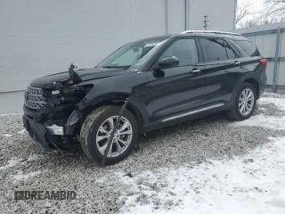 2024 Ford Explorer Limited with VIN 1FMSK8FH5RGA70849, listed as a Copart auction lot 46107075 with 24,753 mi miles and Clean Title. Bid and sale history available at carsss.com. Image 1.