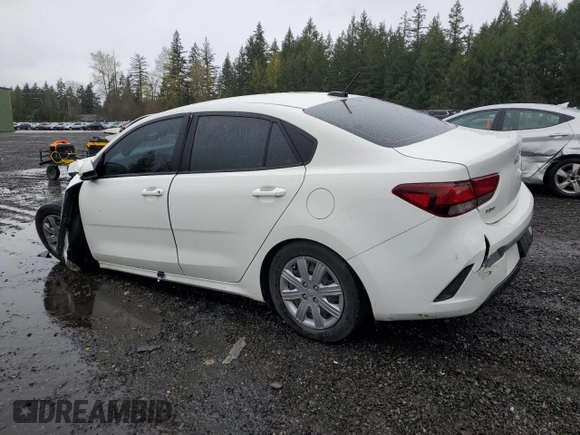 2022 Kia Rio S with VIN 3KPA24AD7NE448158, listed as a Copart auction lot 52122265 with 0 mi miles and Salvage Title. Bid and sale history available at carsss.com. Image 2.