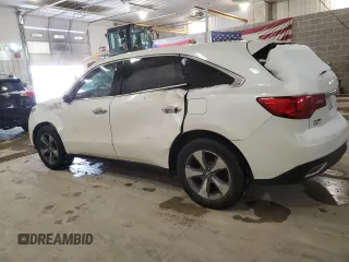 2016 Acura MDX with VIN 5FRYD4H29GB052581, listed as a Copart auction lot 45770155 with 179,244 mi miles and Salvage Title. Bid and sale history available at carsss.com. Image 2.