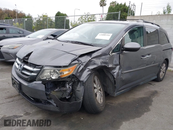 2017 Honda Odyssey EX-L with VIN 5FNRL5H66HB010100, listed as a IAAI auction lot 42088394 with Not Provided miles and . Bid and sale history available at DreamBid. Image 2.