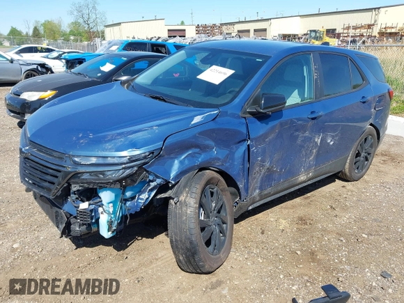 2024 Chevrolet Equinox LS with VIN 3GNAXHEG9RL366616, listed as a IAAI auction lot 42214696 with 8,132 mi miles and . Bid and sale history available at DreamBid. Image 18.