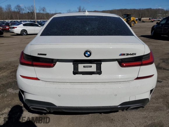 2020 BMW 3 Series M340i xDrive with VIN WBA5U9C08LFH80325, listed as a Copart auction lot 47412155 with Not Provided miles and Salvage Title. Bid and sale history available at DreamBid. Image 6.