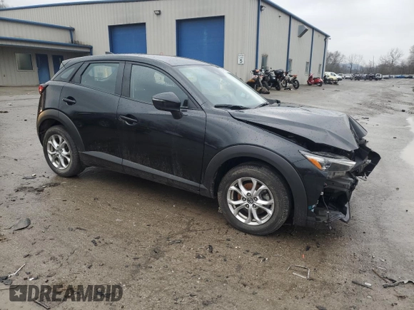 2019 Mazda CX-3 Sport with VIN JM1DKFB76K0410555, listed as a Copart auction lot 46980885 with 12,434 mi miles and Salvage Title. Bid and sale history available at DreamBid. Image 4.