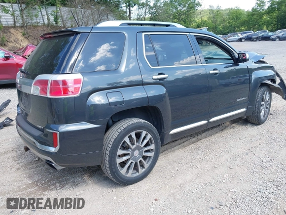 2017 GMC Terrain Denali with VIN 2GKFLVE37H6134237, listed as a IAAI auction lot 42569287 with 57,929 mi miles and . Bid and sale history available at DreamBid. Image 4.