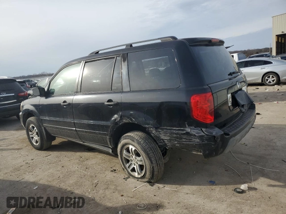 2005 Honda Pilot EX with VIN 5FNYF18425B056027, listed as a Copart auction lot 48066965 with 132,421 mi miles and Salvage Title. Bid and sale history available at carsss.com. Image 2.