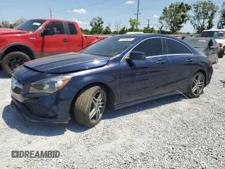 2018 Mercedes-Benz CLA 250 with VIN WDDSJ4EB1JN519379, listed as a Copart auction lot 54769285 with 114,129 mi miles and Salvage Title. Bid and sale history available at DreamBid. Image 1.