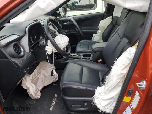 2016 Toyota RAV4 SE with VIN JTMJFREV1GJ065505, listed as a Copart auction lot 52840884 with 54,597 mi miles and Salvage Title. Bid and sale history available at carsss.com. Image 7.