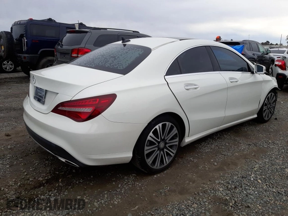 2018 Mercedes-Benz CLA with VIN WDDSJ4EB1JN517390, listed as a Copart auction lot 35903493 with 0 mi miles. Bid and sale history available at carsss.com. Image 3.