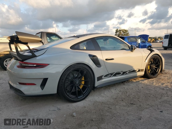 2019 Porsche 911 GT3 RS with VIN WP0AF2A94KS165438, listed as a Copart auction lot 67957454 with 16,191 mi miles and Non Repairable. Bid and sale history available at DreamBid. Image 3.