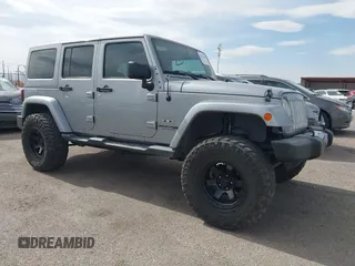 2018 Jeep Wrangler Unlimited Sahara with VIN 1C4BJWEG6JL817231, listed as a IAAI auction lot 42225248 with 68,015 mi miles and . Bid and sale history available at DreamBid. Image 1.