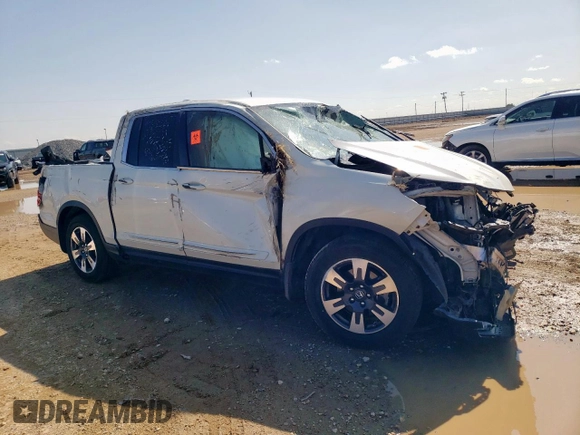 2017 Honda Ridgeline RTL with VIN 5FPYK2F52HB008083, listed as a Copart auction lot 58738935 with Not provided miles and Salvage title. Bid and sale history available at DreamBid. Image 4.