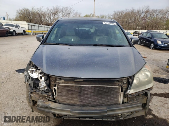 2009 Honda Odyssey EX-L with VIN 5FNRL387X9B029215, listed as a Copart auction lot 51149365 with 217,280 mi miles and Salvage Title. Bid and sale history available at carsss.com. Image 5.