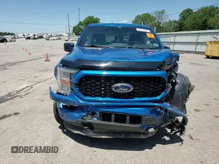 2021 Ford F-150 XL with VIN 1FTEX1EP8MFC94005, listed as a Copart auction lot 57518465 with 32,149 mi miles and Salvage title. Bid and sale history available at DreamBid. Image 13.