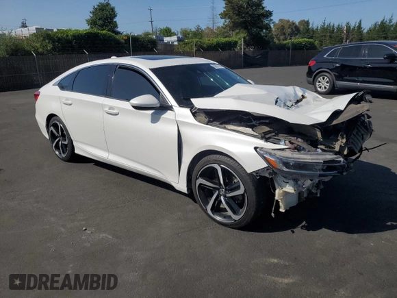 2019 Honda Accord Sport with VIN 1HGCV2F37KA019493, listed as a Copart auction lot 56091875 with 260,210 mi miles and Salvage title. Bid and sale history available at DreamBid. Image 4.