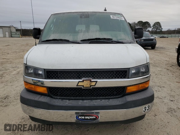 2020 Chevrolet Express Passenger LT z VIN 1GAZGPFG5L1169356, wystawiony jako Copart lot #44124655 z przebiegiem 33 599 mil mil oraz Szkoda całkowita • Salvage title. Historia ofert i sprzedaży dostępna na DreamBid. Obrazek 5.