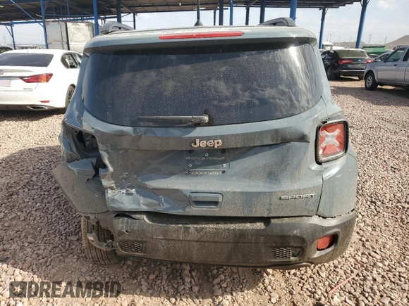 2018 Jeep Renegade Sport with VIN ZACCJBAB2JPH30445, listed as a Copart auction lot 51239365 with 126,341 mi miles and Salvage title. Bid and sale history available at DreamBid. Image 6.