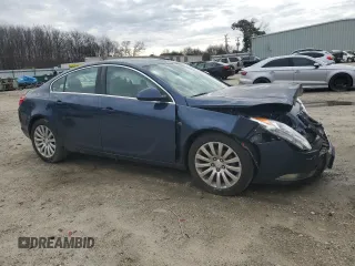 2011 Buick Regal CXL RL6 with VIN W04GU5GC9B1008105, listed as a Copart auction lot 47742665 with 77,717 mi miles and Salvage Title. Bid and sale history available at carsss.com. Image 4.