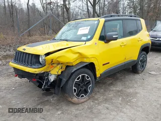 2016 Jeep Renegade Trailhawk with VIN ZACCJBCT2GPC79676, listed as a IAAI auction lot 41941450 with 107,519 mi miles and . Bid and sale history available at carsss.com. Image 16.