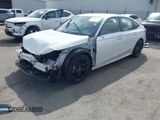 2025 Honda Civic Sport with VIN 2HGFE2F53SH547032, listed as a IAAI auction lot 41894215 with 6,438 mi miles and . Bid and sale history available at DreamBid. Image 18.