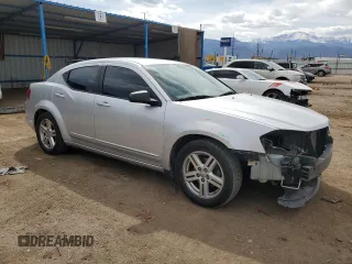 2012 Dodge Avenger SE with VIN 1C3CDZAB7CN322846, listed as a Copart auction lot 52442395 with 152,447 mi miles and Salvage Title. Bid and sale history available at carsss.com. Image 4.