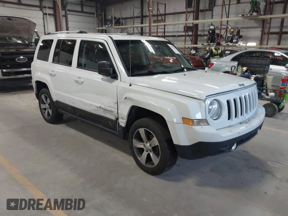 2016 Jeep Patriot High Altitude Edition with VIN 1C4NJRFB6GD581944, listed as a IAAI auction lot 41977804 with 162,906 mi miles. Bid and sale history available at carsss.com. Image 1.