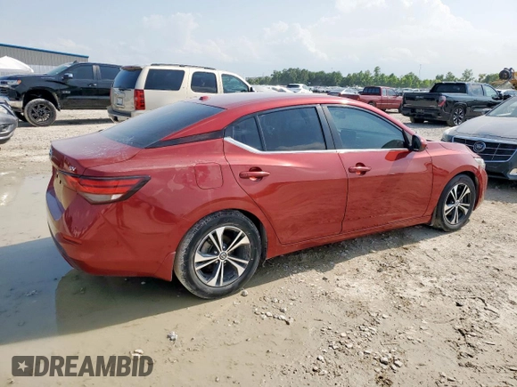 2021 Nissan Sentra SV with VIN 3N1AB8CV5MY310650, listed as a Copart auction lot 60123855 with 68,527 mi miles and Salvage title. Bid and sale history available at DreamBid. Image 3.
