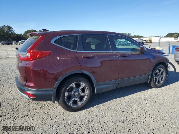 2019 Honda CR-V EX with VIN 7FARW1H50KE013089, listed as a Copart auction lot 50043735 with 95,843 mi miles and Salvage Title. Bid and sale history available at carsss.com. Image 3.