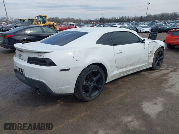 2014 Chevrolet Camaro LT with VIN 2G1FB1E35E9143383, listed as a IAAI auction lot 41653264 with 131,288 mi miles. Bid and sale history available at carsss.com. Image 4.