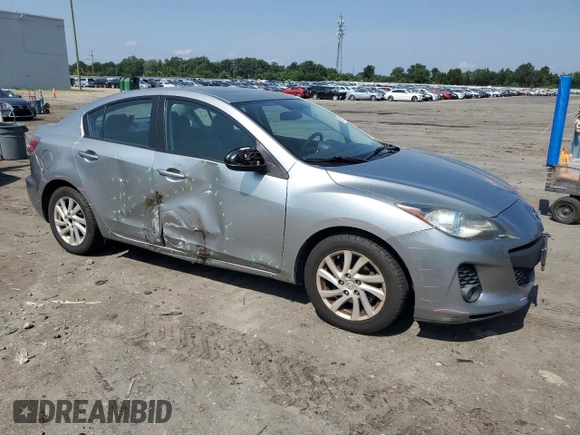 2012 Mazda 3 i Grand Touring with VIN JM1BL1W83C1638163, listed as a Copart auction lot 65781995 with 161,436 mi miles and Salvage title. Bid and sale history available at DreamBid. Image 4.