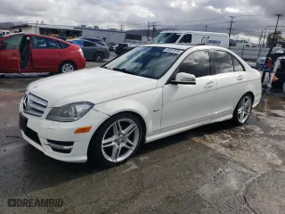 2012 Mercedes-Benz C-Class C 250 Sport with VIN WDDGF4HB0CA613024, listed as a Copart auction lot 45457015 with 152,187 mi miles and Clean Title. Bid and sale history available at carsss.com. Image 1.