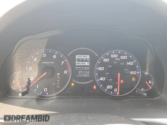 2006 Acura TSX with VIN JH4CL96896C033929, listed as a Copart auction lot 59533525 with 142,369 mi miles and Non repairable. Bid and sale history available at DreamBid. Image 9.