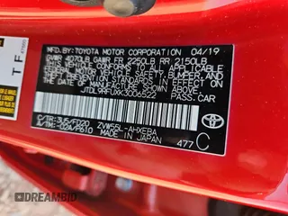 2019 Toyota Prius LE with VIN JTDL9RFUXK3006522, listed as a Copart auction lot 60734205 with 71,642 mi miles and Salvage title. Bid and sale history available at DreamBid. Image 12.
