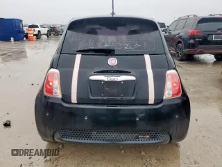 2014 FIAT 500e with VIN 3C3CFFGE7ET266999, listed as a Copart auction lot 50703015 with 74,375 mi miles and Salvage Title. Bid and sale history available at carsss.com. Image 6.