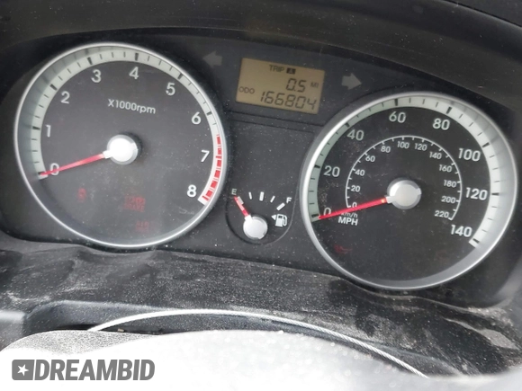 2009 Hyundai Accent Auto SE with VIN KMHCN36C69U112207, listed as a IAAI auction lot 41641298 with 166,804 mi miles. Bid and sale history available at carsss.com. Image 7.