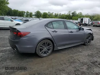 2020 Acura TLX w/A-Spec Pkg with VIN 19UUB1F68LA015505, listed as a Copart auction lot 58099605 with 107,948 mi miles and Salvage title. Bid and sale history available at DreamBid. Image 3.