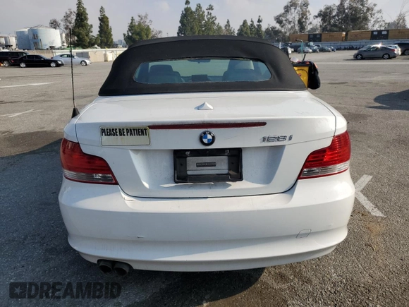 2008 BMW 1 Series 128i with VIN WBAUN13518VH79634, listed as a Copart auction lot 43091755 with 100,180 mi miles and Salvage Title. Bid and sale history available at DreamBid. Image 6.