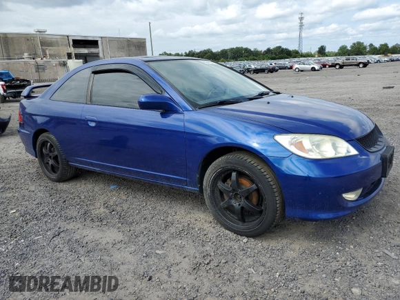 2005 Honda Civic Cpe EX with VIN 1HGEM22995L011815, listed as a Copart auction lot 68247064 with 162,270 mi miles and Salvage Title. Bid and sale history available at carsss.com. Image 4.