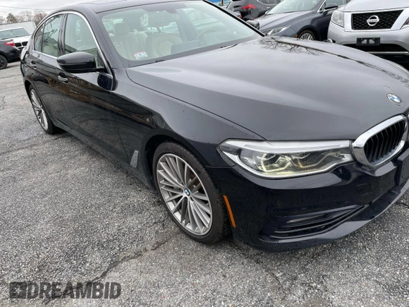 2017 BMW 5 Series 540i xDrive with VIN WBAJE7C36HG890783, listed as a Copart auction lot 55098475 with 128,332 mi miles and Clean title. Bid and sale history available at DreamBid. Image 1.