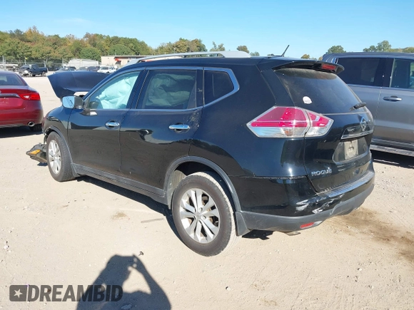 2014 Nissan Rogue SV with VIN 5N1AT2MT8EC793447, listed as a IAAI auction lot 37800482 with 165,659 mi miles and . Bid and sale history available at DreamBid. Image 3.