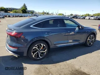 2020 Audi e-tron Sportback Prestige with VIN WA13ABGE0LB032568, listed as a Copart auction lot 56541685 with 59,360 mi miles and Salvage title. Bid and sale history available at DreamBid. Image 3.