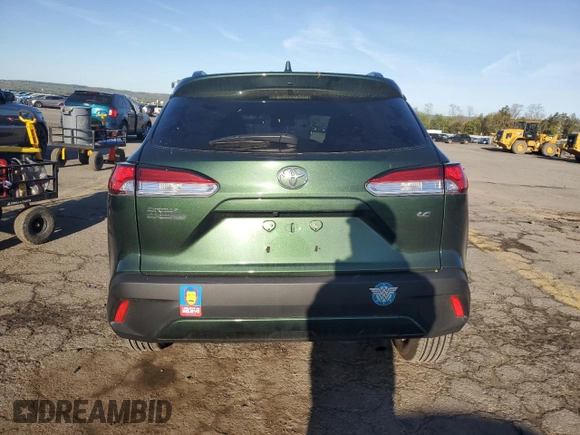 2024 Toyota Corolla Cross LE with VIN 7MUCAAAG1RV095485, listed as a Copart auction lot 54588355 with 4,210 mi miles and Salvage title. Bid and sale history available at DreamBid. Image 6.