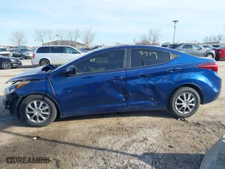 2016 Hyundai Elantra GL with VIN 5NPDH4AE0GH717281, listed as a IAAI auction lot 41773959 with 129,250 mi miles. Bid and sale history available at carsss.com. Image 14.