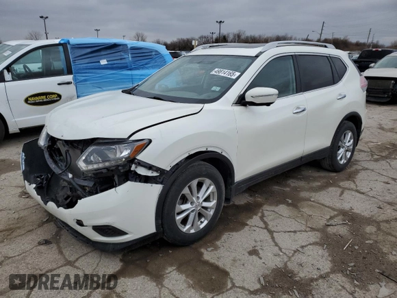 2016 Nissan Rogue SL with VIN 5N1AT2MV7GC798451, listed as a Copart auction lot 49814165 with 115,203 mi miles and Salvage Title. Bid and sale history available at DreamBid. Image 1.
