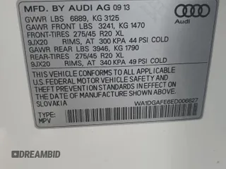 2014 Audi Q7 S line Prestige z VIN WA1DGAFE6ED006627, wystawiony jako Copart lot #58671895 z przebiegiem 128 233 mil mil oraz Czysty tytuł • Clean title. Historia ofert i sprzedaży dostępna na DreamBid. Obrazek 13.